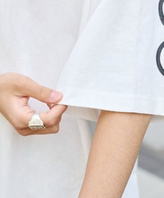 WEGO 【ユニセックス着用ITEM】アクセ付きストレートロゴT（SS）