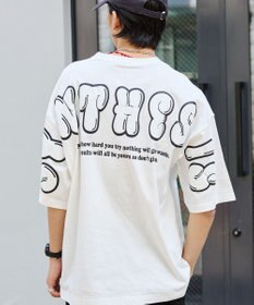 WEGO 【ユニセックス着用ITEM】アクセ付きストレートロゴT（SS）