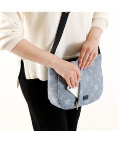 IBIZA アスール　ロゴデニム　ショルダーバッグ