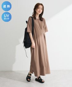 Green Parks 半袖タックカットワンピース