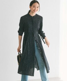 23区 S 【洗える】バックサテンアムンゼン タイプリント ワンピース