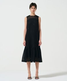 GRACE CONTINENTAL チュールチェックワンピース