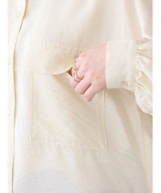 AMERICAN HOLIC 接触冷感Ｗポケット袖タックシャツチュニック