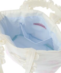 Maison de FLEUR マリエペタルパールフリルハンドルトートバッグ