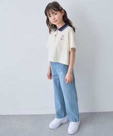 ANY KIDS 【洗濯機可能/吸汗速乾】ドライタッチ ショート丈ポロシャツ