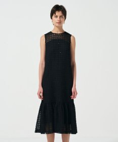 GRACE CONTINENTAL チュールチェックワンピース