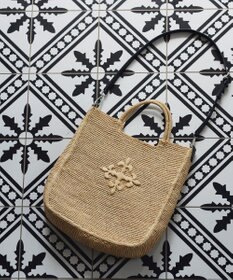 russet 《かごバッグ》インドラフィア2WAYトートバッグ(TI-368)