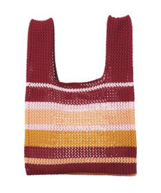 earth music&ecology マルチボーダーニットバッグ