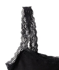 WEGO 【カップ付きインナー】パット付きフロントボタンレースキャミ