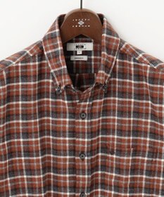 JOSEPH ABBOUD 【オーガニックコットン】スモールチェック フランネルシャツ
