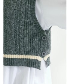 CRAFT STANDARD BOUTIQUE ２ＷＡＹケーブルニットベスト