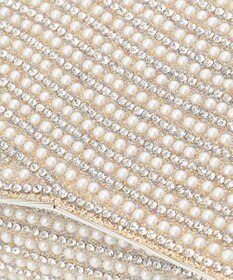 GRACE CONTINENTAL ラインストーンクラッチバッグ