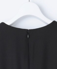 J.PRESS LADIES L 【洗える】ストレッチバックサテンジョーゼット Aライン ワンピース