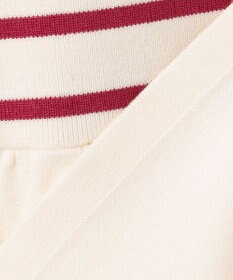 Feroux 肩リボン ペプラムニット