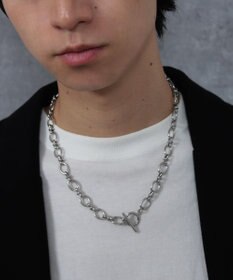 WEGO Mステンレスマンテルチェーンネックレス