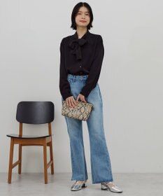 AMERICAN HOLIC 【イージーケア】ナロータイブラウス