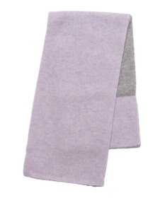 MOONBAT 【洗える】mila schon カシミヤ100%バイカラープチマフラー