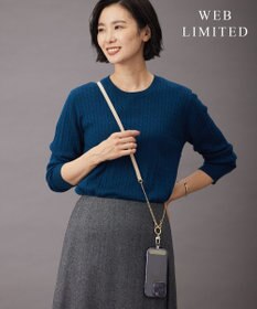 J.PRESS LADIES 【WEB限定・長さ調節可能】レザー スマホ ストラップ