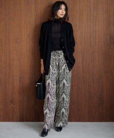 23区 【SLOW/一部店舗限定】シアーリブ タートルネックニット