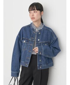 earth music&ecology スタンドフリルシャツ