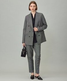 ICB 【UVカット・洗える】ウール2WAYストレッチ ドロストパンツ