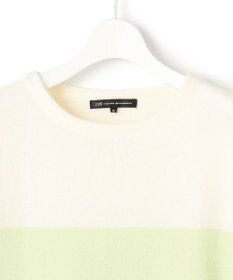 23区 S 【洗える】ウールカシミヤ カラーブロック チュニック ニット