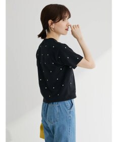 Green Parks ・Ｄｏｕｂｌｅ　Ｆｌａｇｓ　フラワー刺繍Ｔシャツ