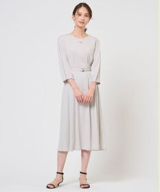 J.PRESS LADIES S トリアセスムース フレア ワンピース