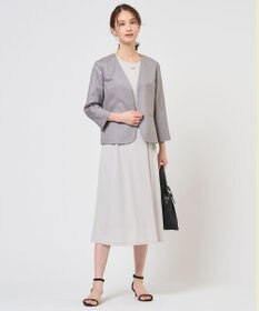 J.PRESS LADIES S トリアセスムース フレア ワンピース