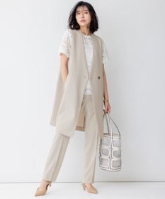 23区 【洗える】トロピカル2WAYストレッチ テーパード パンツ