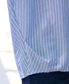 Tiaclasse 【洗える】 リネンミックススキッパーシャツ