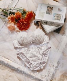 San-ai Resort（三愛水着楽園） 【WEB限定】【プチプラブラセット】純欲カラーヌーディーレーシーストリングブラ＆ショーツセット 【northerly】