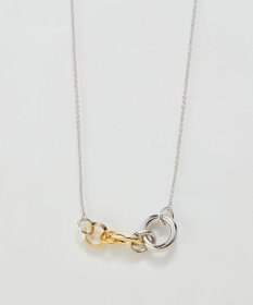 Phoebe 【金属アレルギー対応】ミックスループメタルネックレス　シルバー　ニッケルフリー