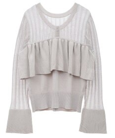 Green Parks ２ＷＡＹ　ラッフル切替ニットトップス