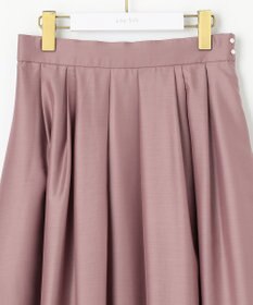 ANY SIS 【洗える】シアーチンツタック スカート