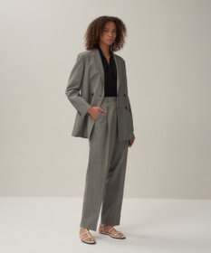 ATON WOOL LINEN SHARKSKIN | ダブルジャケット
