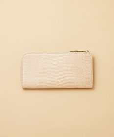 TOPKAPI 【TOPKAPI】イタリアンレザー リザード型押し Lファスナー長財布マチ付き LUCIA ルチア