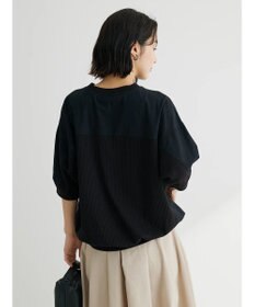 Green Parks ワッフル布帛ドッキングプルオーバー