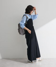 Green Parks 胸元バルーンワイドシルエットサロペット