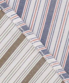 J.PRESS MEN オーガニックコットン ダブルチューブマルチストライプ シャツ