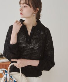 WEGO 【ANGIE VINTAGE】MIXメッシュポロニット