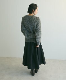 Green Parks armonia．シャギーケーブルニット