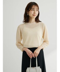 Green Parks ＳＥＴ２点　ラメすかしニット＋キャミソール