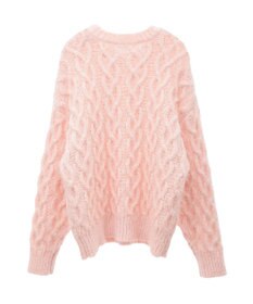 Green Parks armonia．シャギーケーブルニット