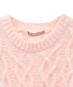 Green Parks armonia．シャギーケーブルニット