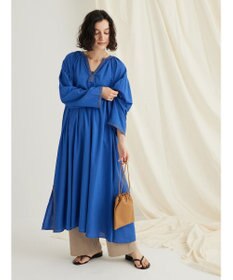 CRAFT STANDARD BOUTIQUE ★インドコットン　ボタニカル刺繍ワンピース