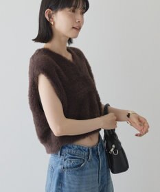 AMERICAN HOLIC 【選べる丈】シャギーニットベスト