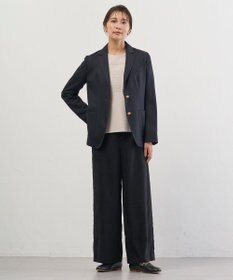 J.PRESS LADIES マイクロライトスエード ワイド パンツ