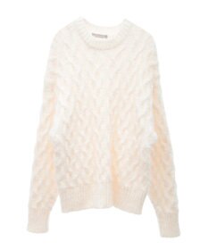 Green Parks armonia．シャギーケーブルニット