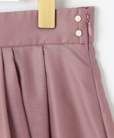 ANY SIS 【洗える】シアーチンツタック スカート